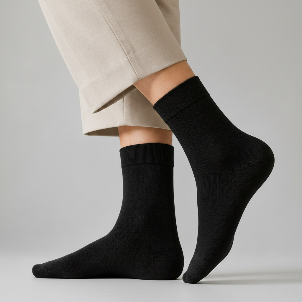 Men's Pure Cotton Mid Calf Sock