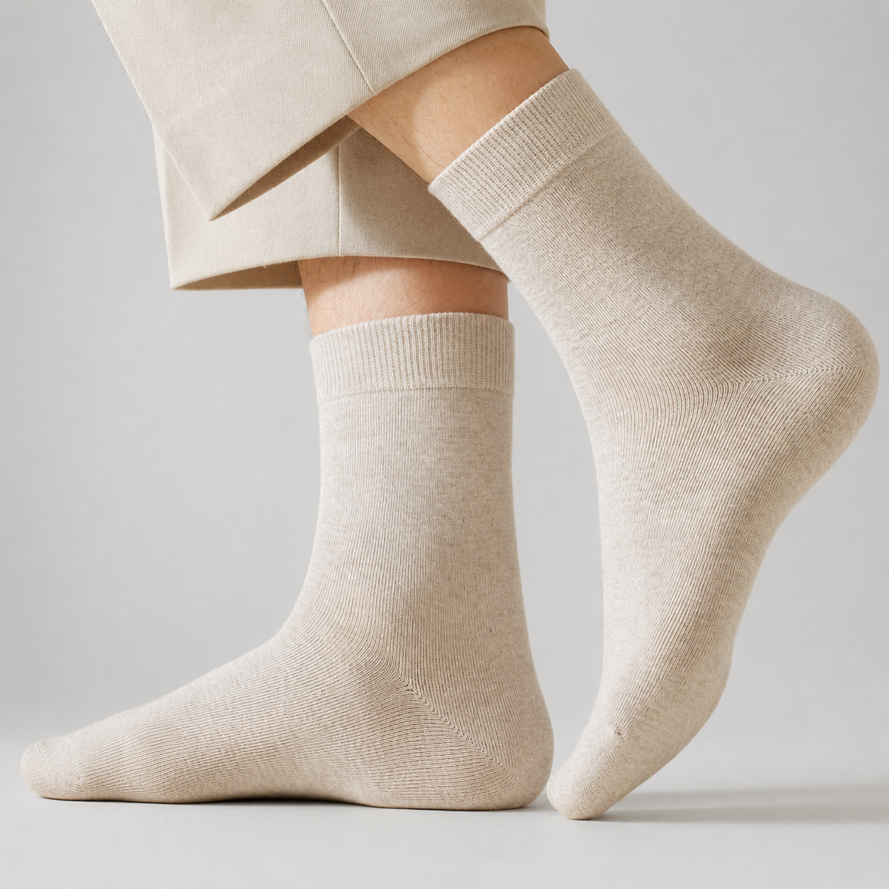 Men's Pure Cotton Mid Calf Sock