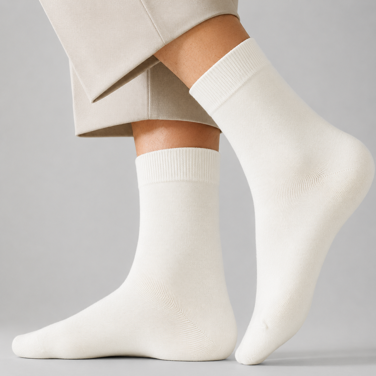 Men's Pure Cotton Mid Calf Sock