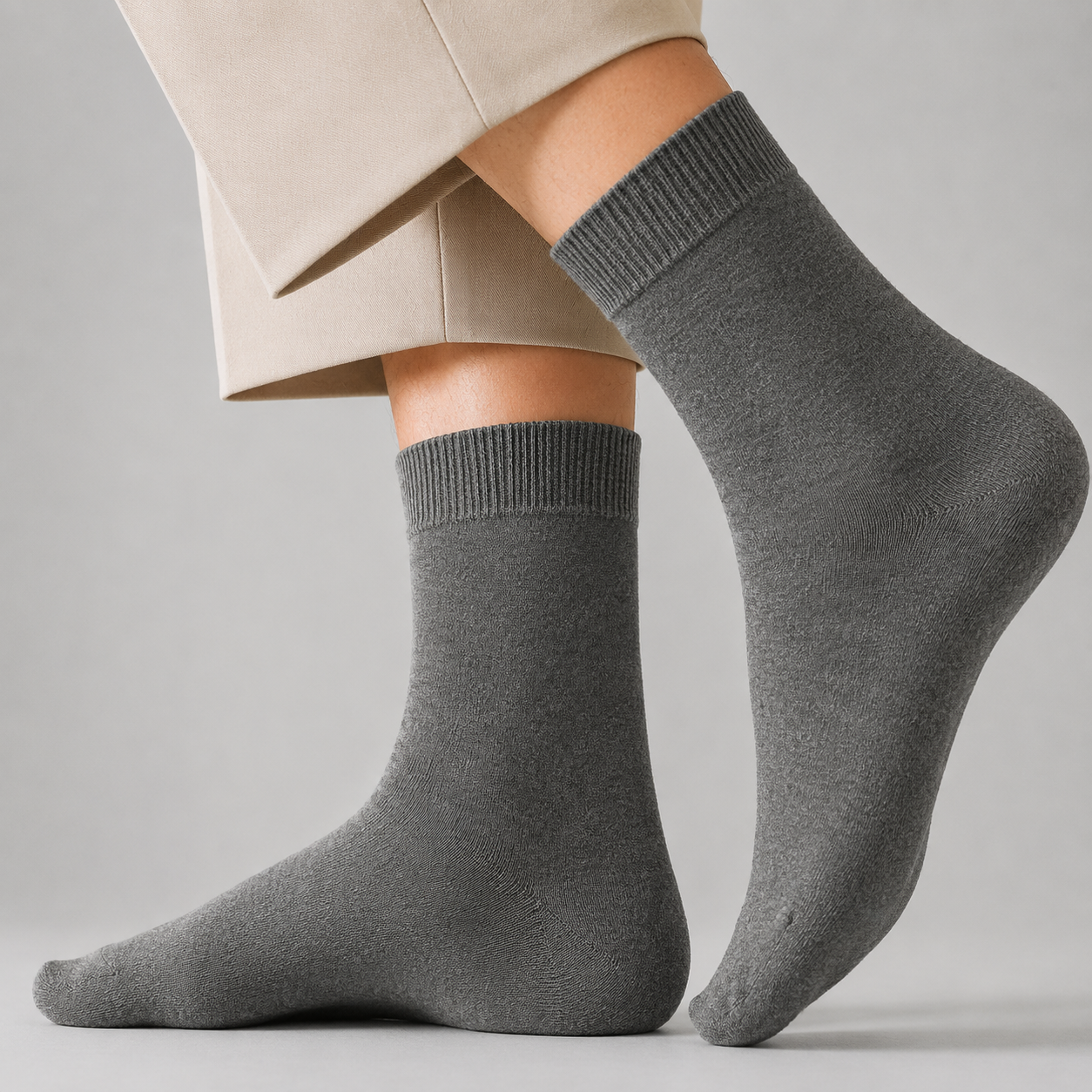 Men's Pure Cotton Mid Calf Sock