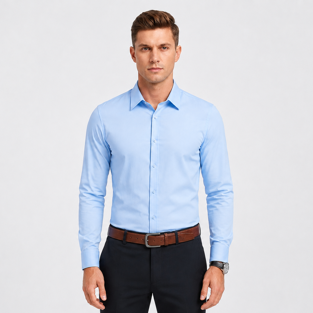Men's Long Sleeve Stretch Dress Shirt