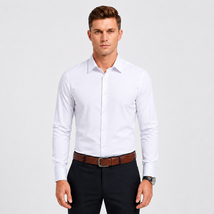 Men's Long Sleeve Stretch Dress Shirt