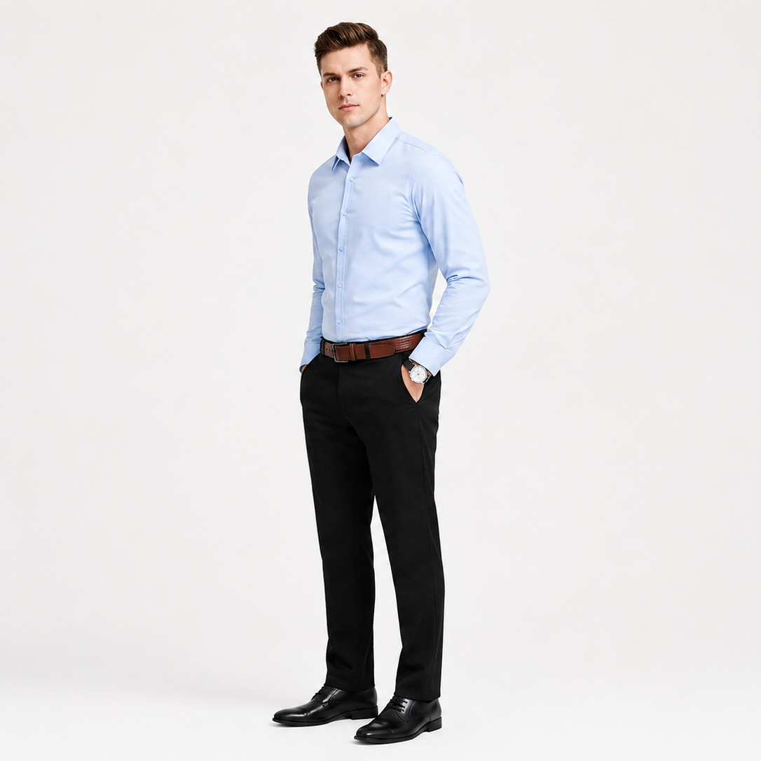 Men's Long Sleeve Stretch Dress Shirt