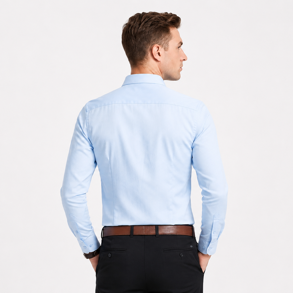 Men's Long Sleeve Stretch Dress Shirt